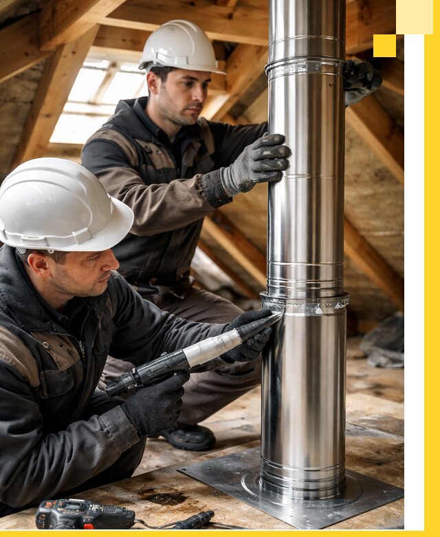 Монтаж дымоходов для каминов в Гудермесе с гарантией качества