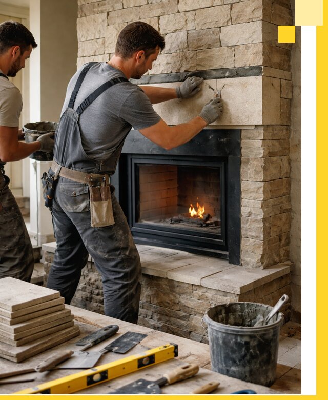 Проектирование и установка открытых каминов в Гудермесе