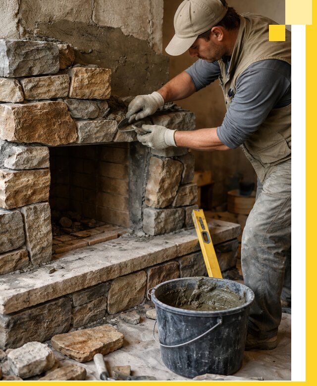 Изготовление и установка каменных каминов под ключ в Гудермесе