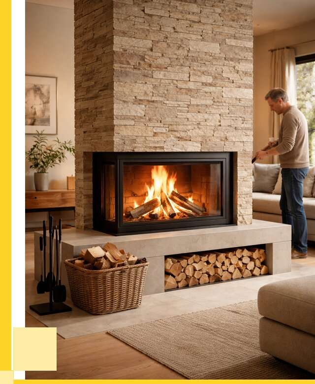 Дровяной камин под ключ в Гудермесе от 204940 р. | ЭриданГдр