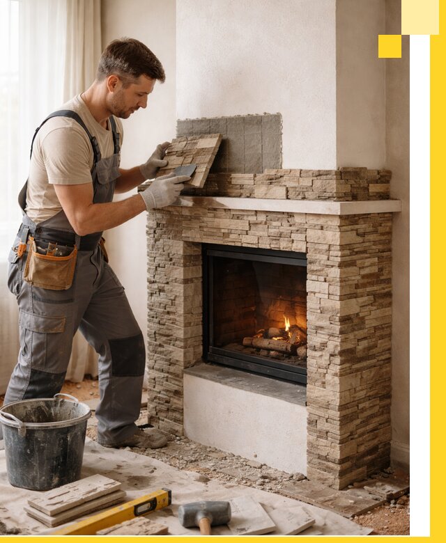 Изготовление и монтаж каминов для дома под ключ в Гудермесе