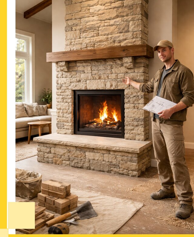 Камины под ключ в Гудермесе от 184446 р. | ЭриданГдр — установка