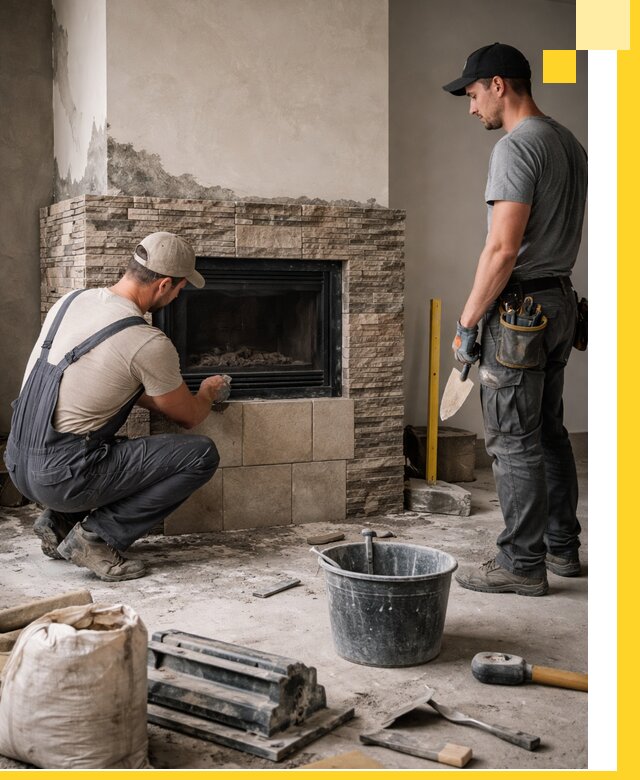 Камины под ключ в Гудермесе: проект, изготовление и монтаж