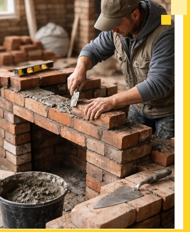 Кладка каминов под ключ в Гудермесе профессиональная отделка и монтаж