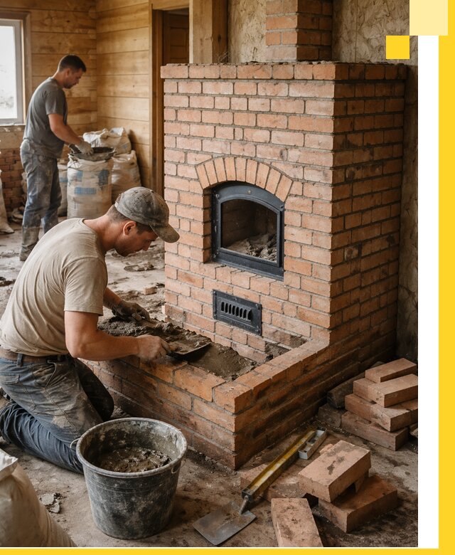 Профессиональное строительство печей в Гудермесе под ключ
