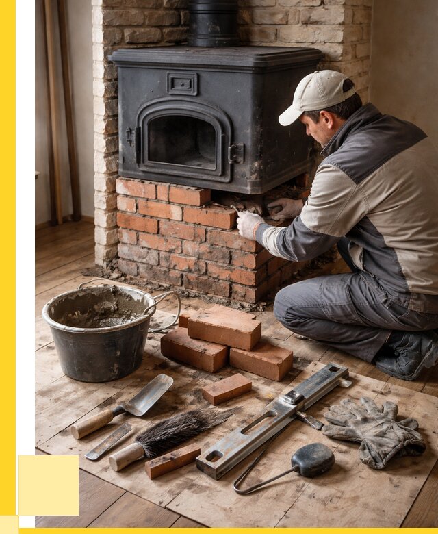 Ремонт печей в Гудермесе от 12296 р., услуги печника ЭриданГдр