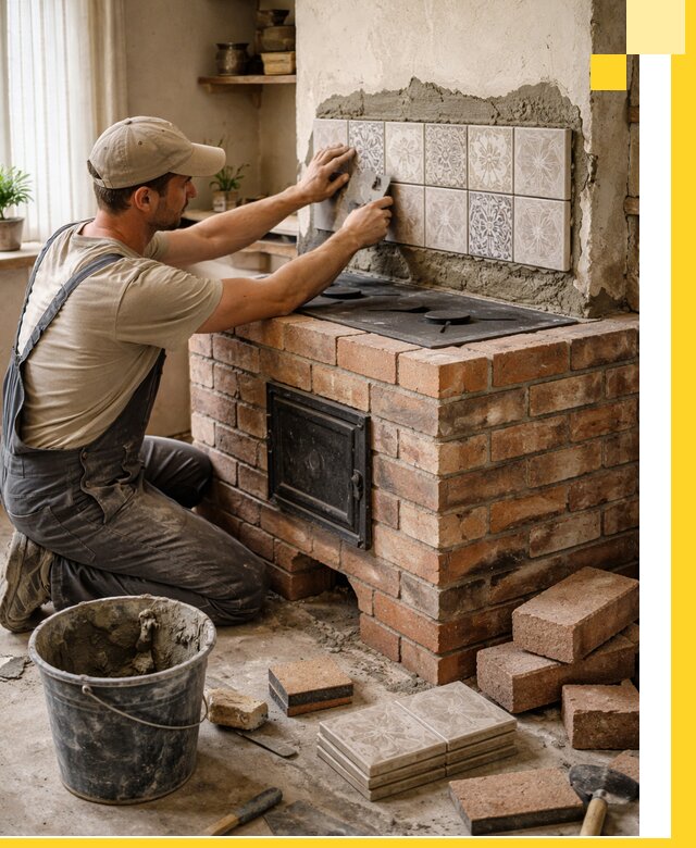 Печи с плитой на заказ монтаж гарантия и сервис в Гудермесе