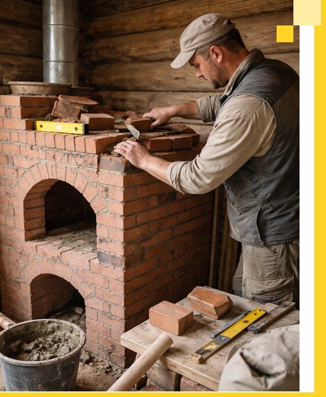 Изготовление и установка русских печей в Гудермесе под ключ