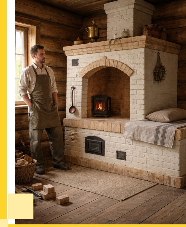 Русские печи с лежанкой под ключ в Гудермесе от 153705 р. ЭриданГдр