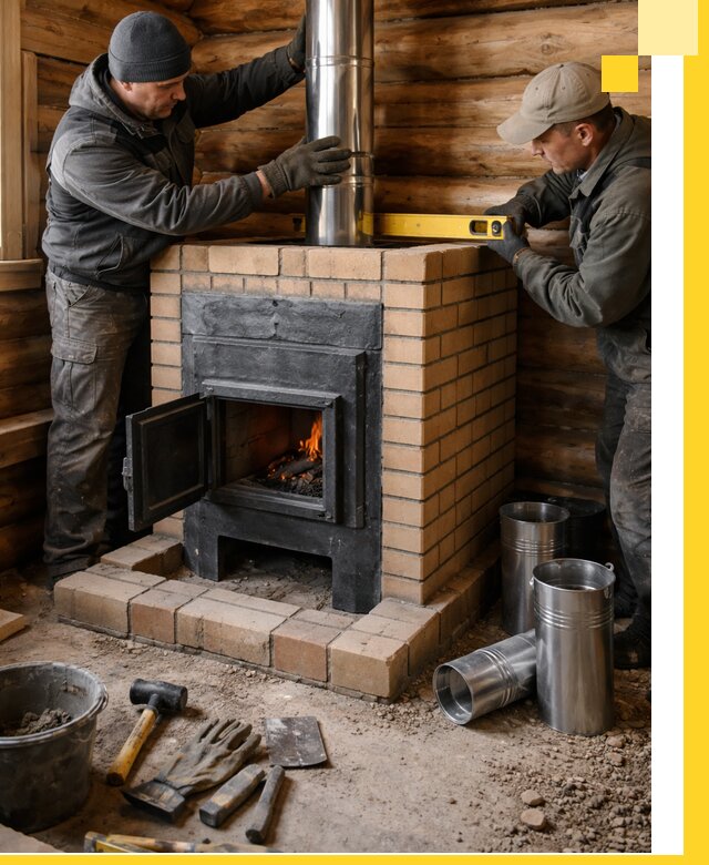 Проектирование, изготовление и установка банных печей в Гудермесе