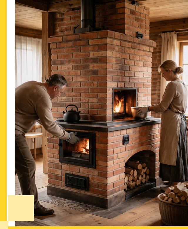 Печи для загородного дома под ключ в Гудермесе от 81976 р. | ЭриданГдр