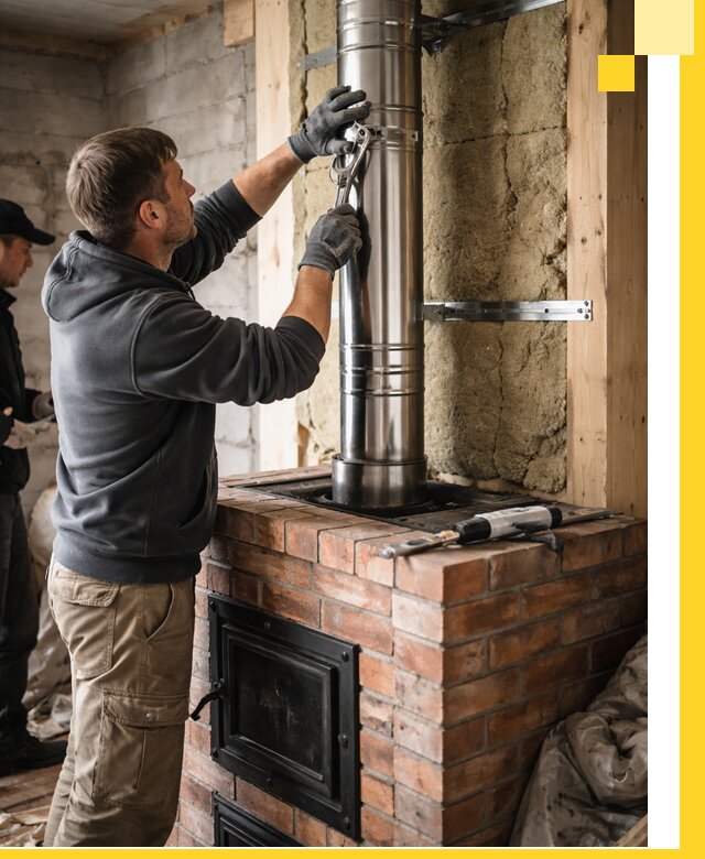 Изготовление и монтаж печей и дымоходов под ключ в Гудермесе