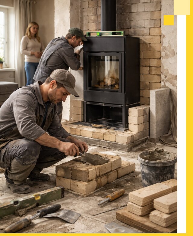 Печи и камины под ключ: проект, установка в Гудермесе