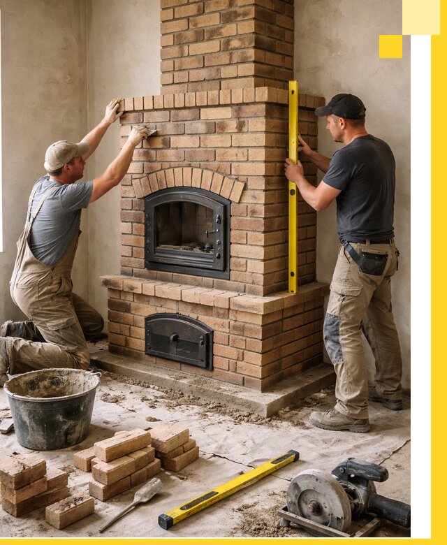 Продажа и установка печей и каминов для дома под ключ в Гудермесе