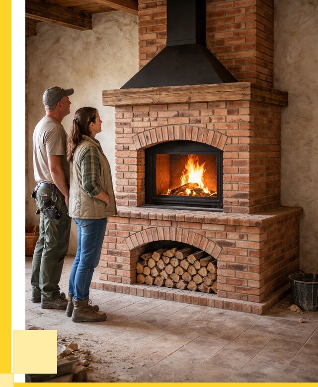 Печи камины из кирпича в Гудермесе от 122964 р. | ЭриданГдр