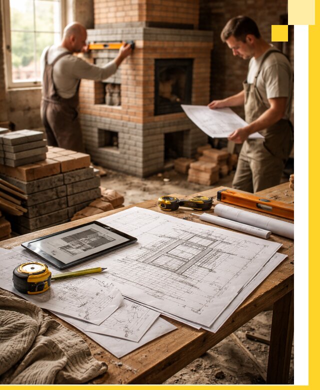 Проекты печей и каминов с индивидуальным дизайном в Гудермесе