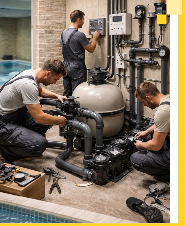 Комплексное оборудование для бассейнов под ключ в Гудермесе