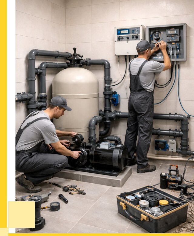 Монтаж оборудования для бассейнов в Гудермесе от 40988 р. | ЭриданГдр