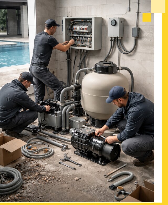 Профессиональный монтаж оборудования для бассейнов в Гудермесе