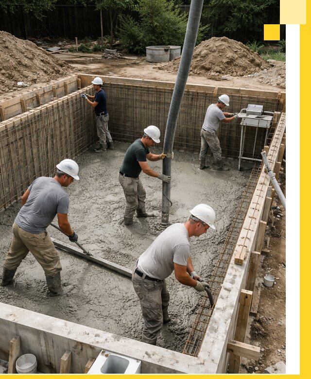 Строительство бетонных бассейнов под ключ в Гудермесе