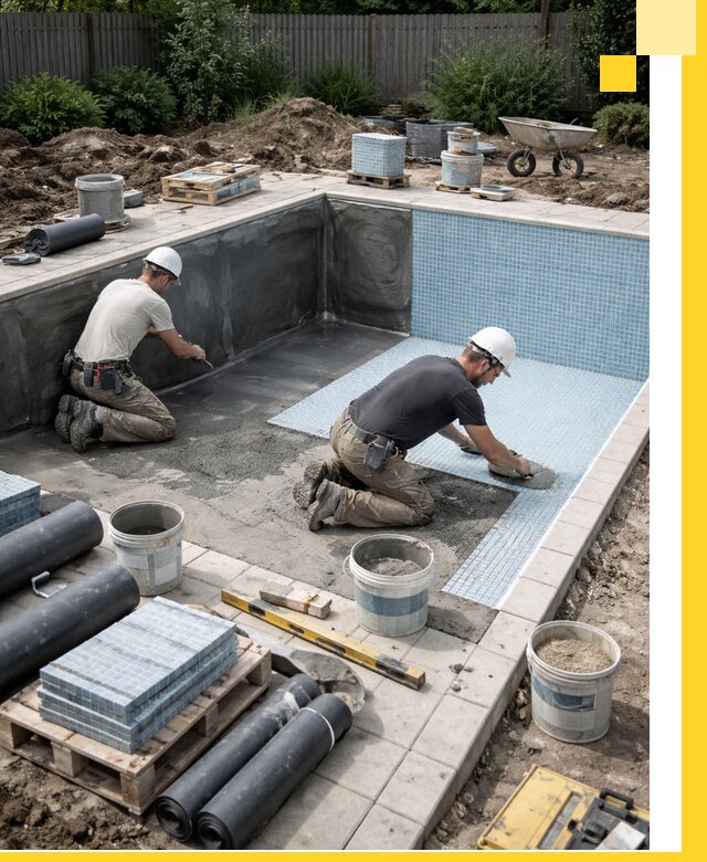 Проектирование и строительство стационарных бассейнов в Гудермесе