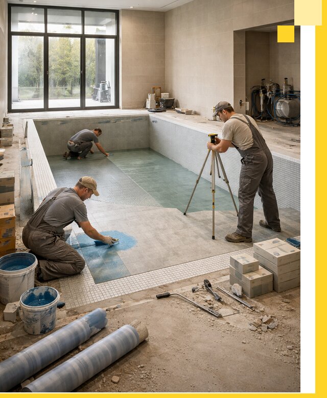 Проект и строительство закрытых бассейнов в Гудермесе под ключ