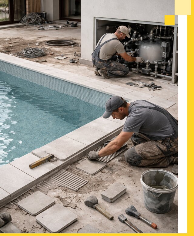 Строительство и монтаж бассейнов в коттедже в Гудермесе