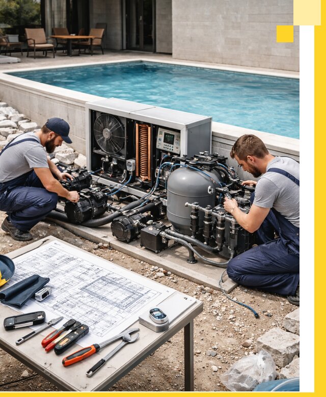 Проектирование и монтаж бассейнов с подогревом в Гудермесе