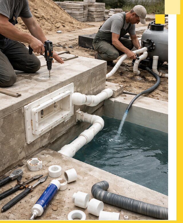 Строительство скиммерных бассейнов под ключ в Гудермесе