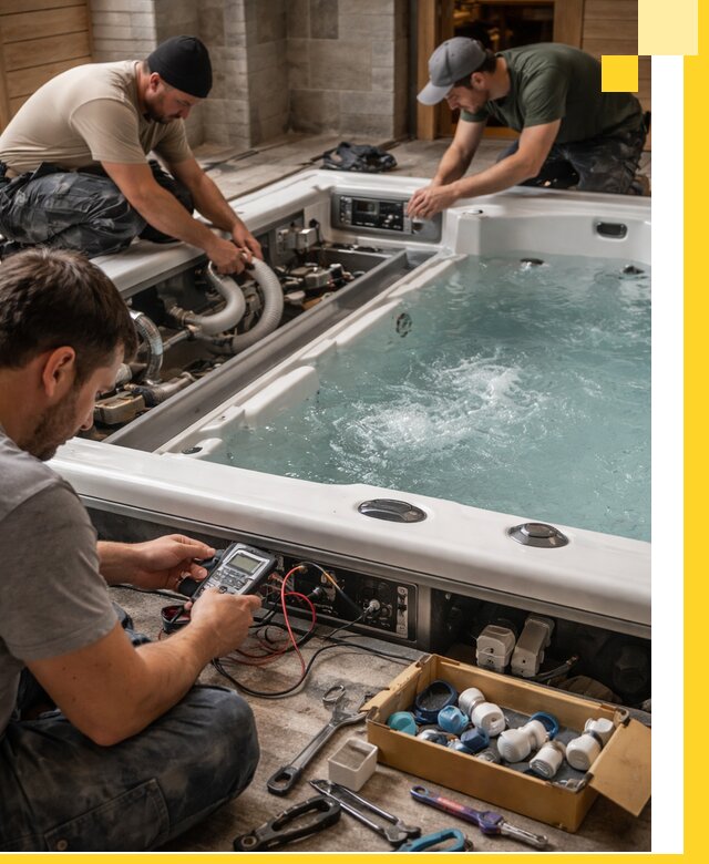 Гидромассажные бассейны под ключ в Гудермесе, дизайн и монтаж