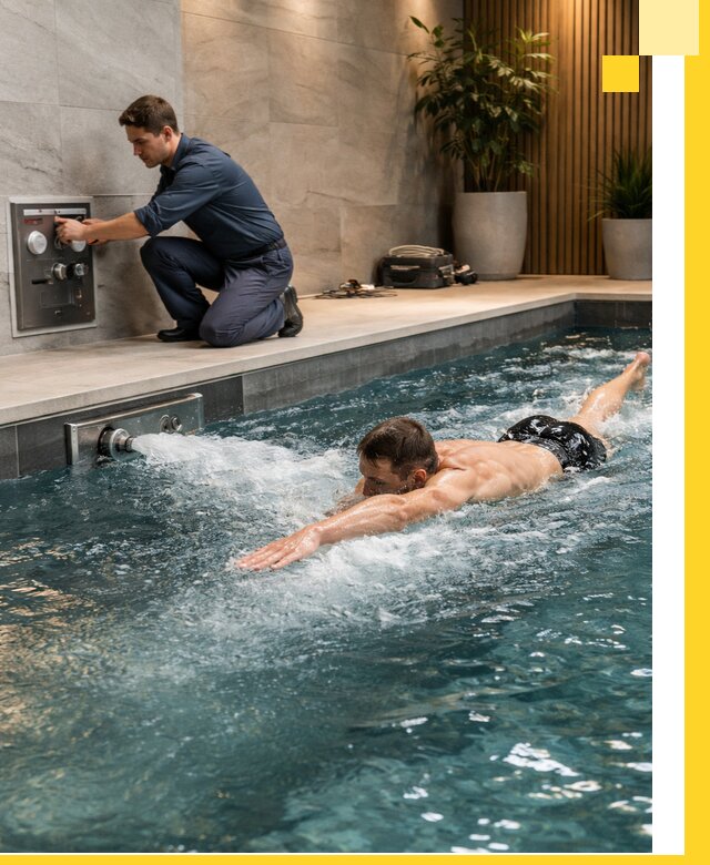 Проектирование и монтаж бассейнов с противотоком в Гудермесе