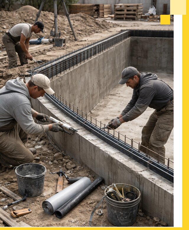 Качественный монтаж чаши бассейна в Гудермесе под ключ с гарантией