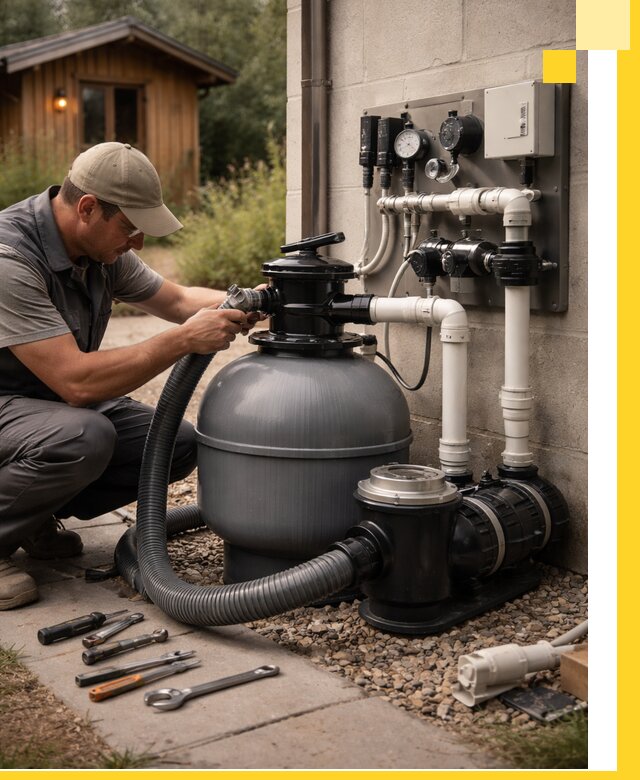 Продажа и монтаж фильтров и насосов для бассейнов в Гудермесе