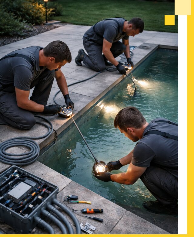 Профессиональное освещение бассейнов в Гудермесе: дизайн и монтаж