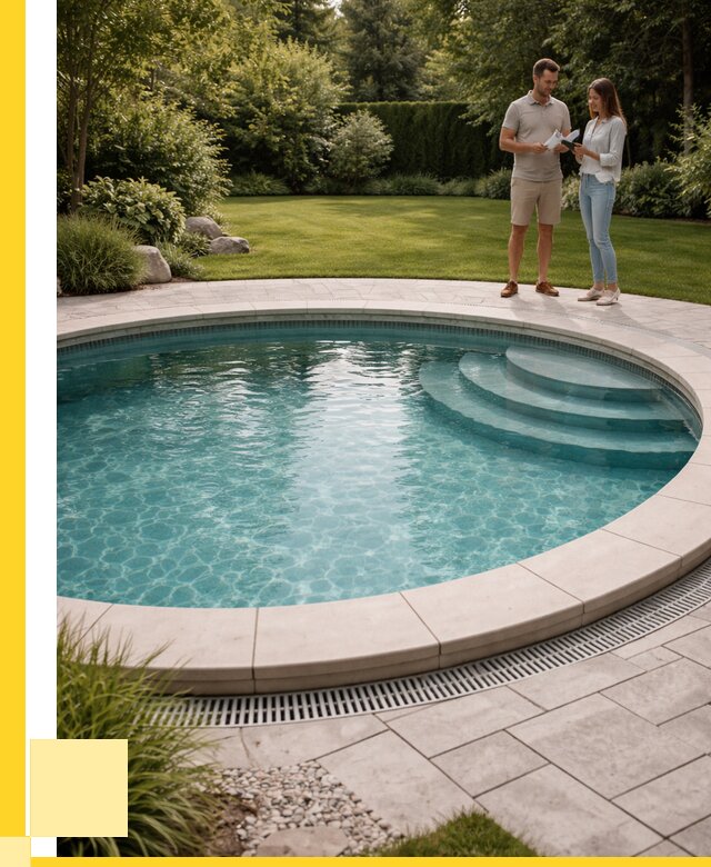 Круглые каркасные бассейны купить в Гудермесе от 256175 р. | ЭриданГдр