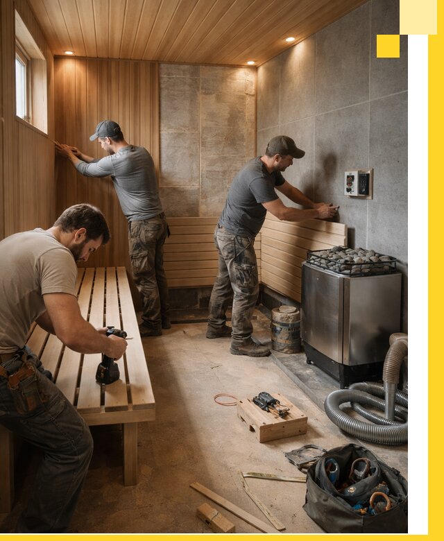 Сауны под ключ в Гудермесе, проектирование, строительство, отделка