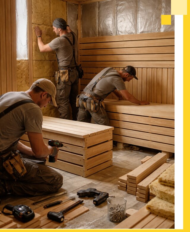 Профессиональное строительство саун под ключ в Гудермесе