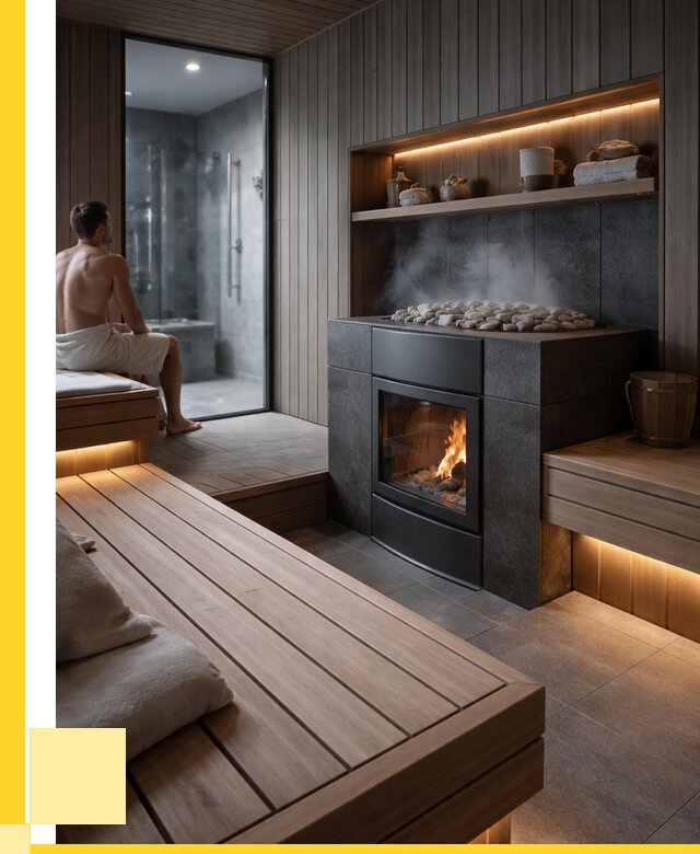 Проект сауны в частном доме в Гудермесе от 35865 р. | ЭриданГдр