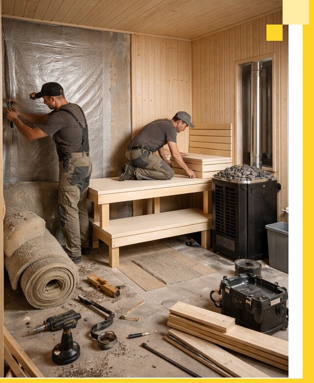 Проекты саун под ключ в Гудермесе дизайн и строительство