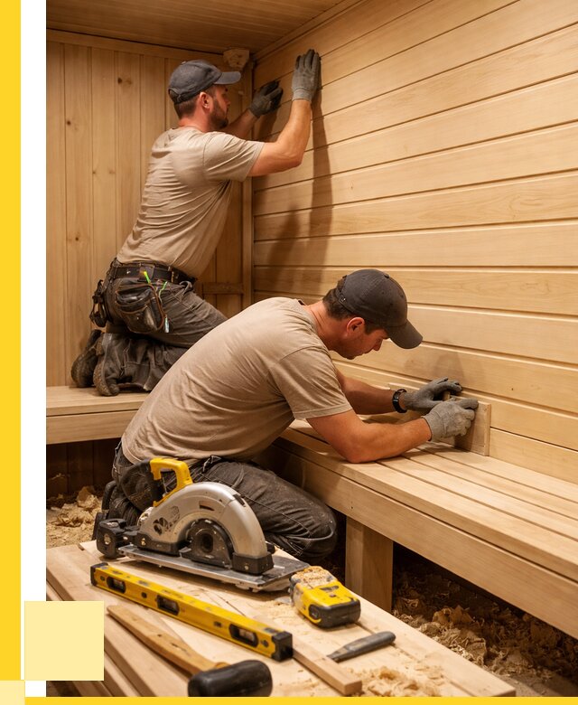 Обшивка саун вагонкой в Гудермесе от 2562 р. | ЭриданГдр