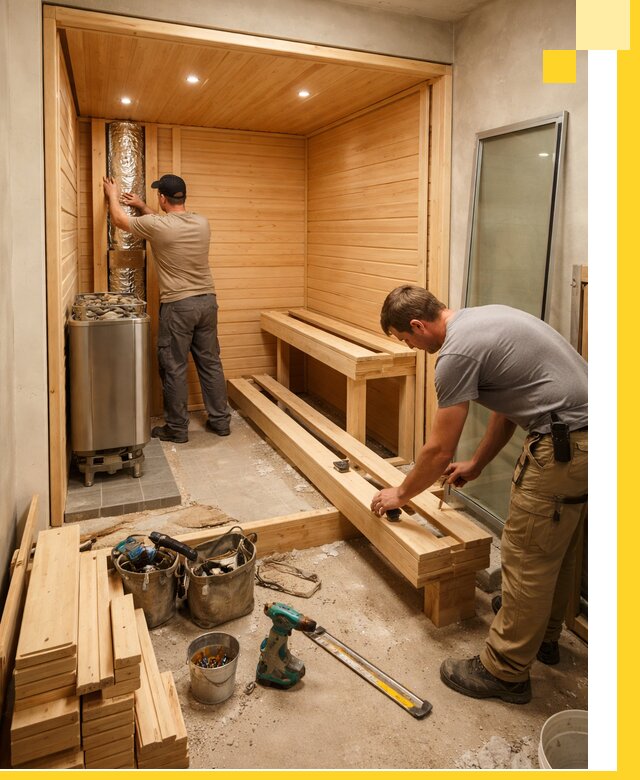 Проектирование и установка домашних саун под ключ в Гудермесе