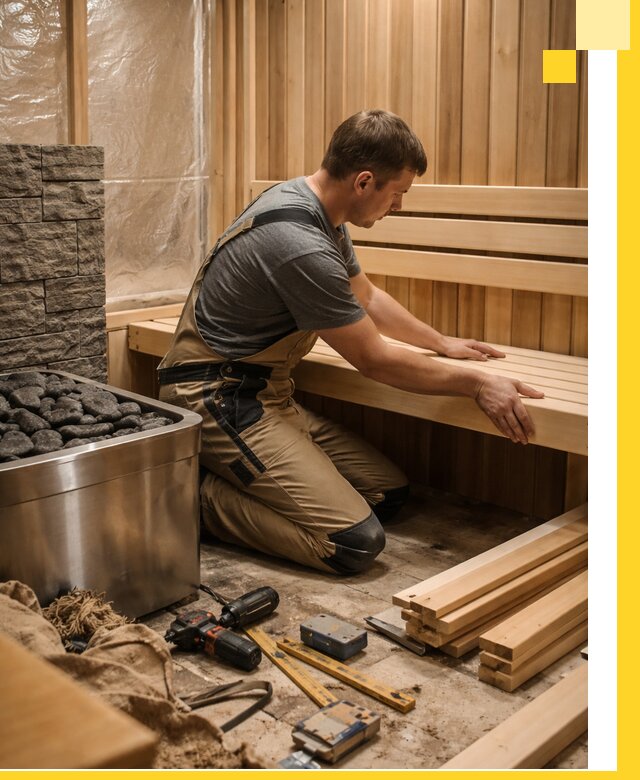 Сауны для дома под ключ с проектированием и монтажом в Гудермесе