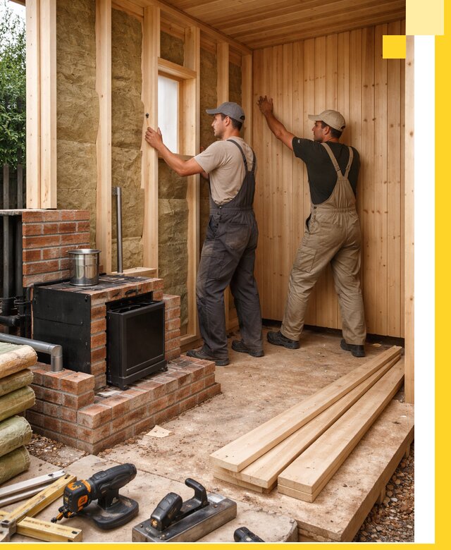 Строительство и установка дачных саун под ключ в Гудермесе