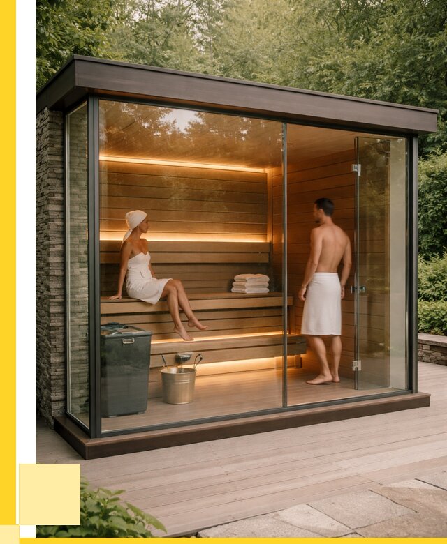Сауна стеклянная и двери для сауны в Гудермесе от 256175 р. | ЭриданГдр