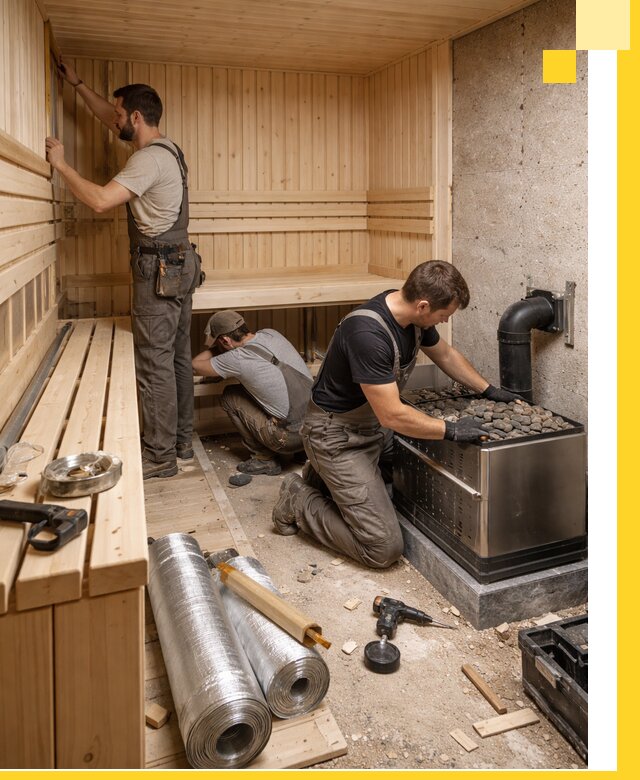 Индивидуальные сауны на заказ в Гудермесе под ключ, проект и монтаж