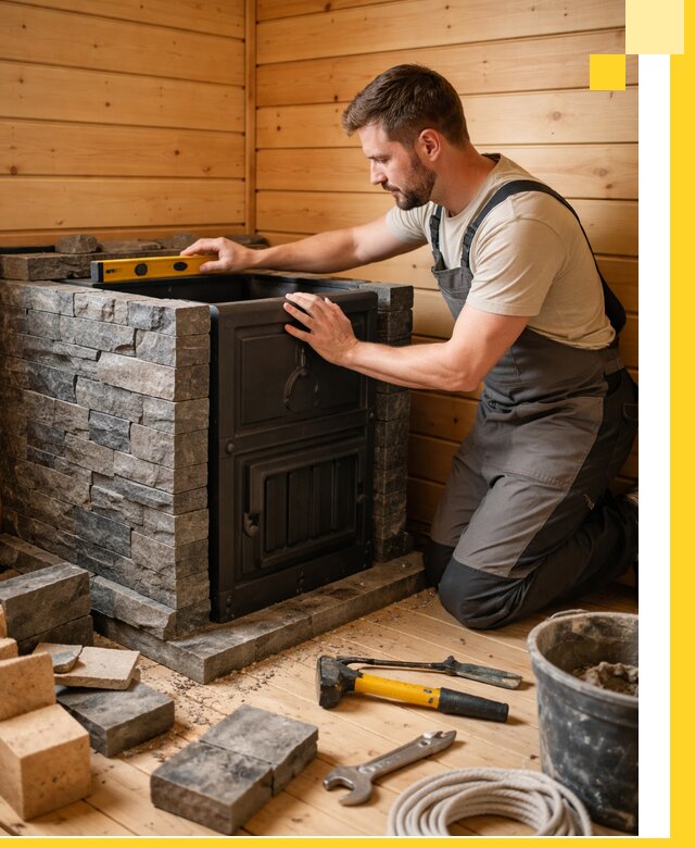 Производство и установка печей для саун под ключ в Гудермесе