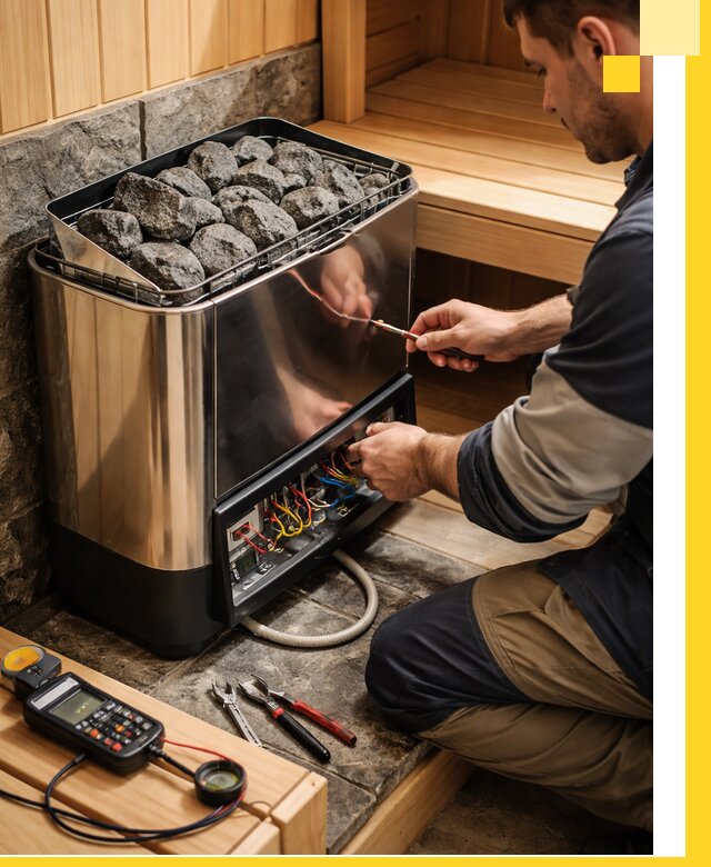 Продажа и установка электрокаменок для саун в Гудермесе