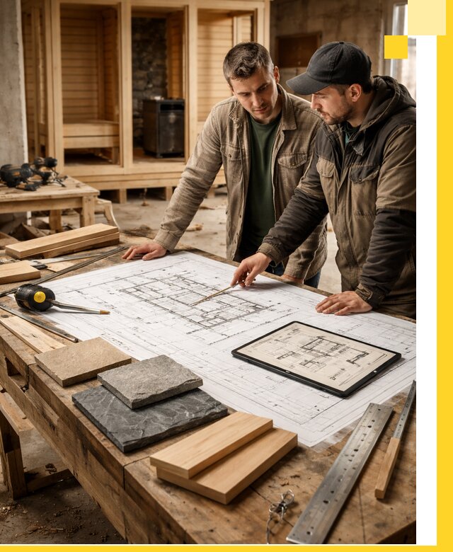 Проекты бань под ключ и планы строительства в Гудермесе