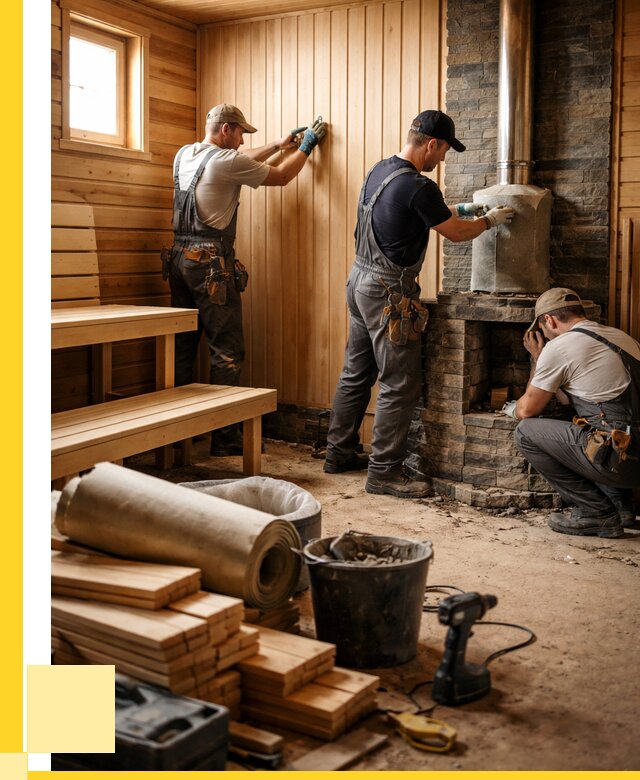 Ремонт бань под ключ в Гудермесе от 46112 р. | ЭриданГдр