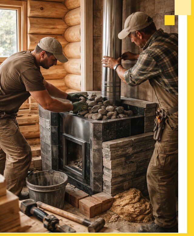 Строительство и отделка русских бань под ключ в Гудермесе